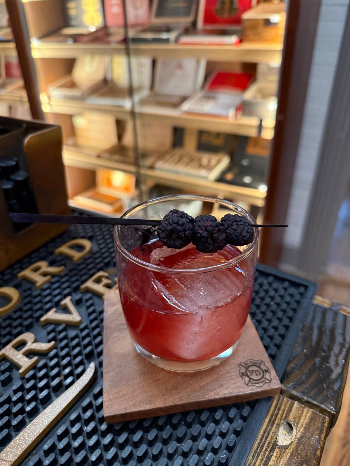 Blackberry Vanilla Old Fashioned cocktail