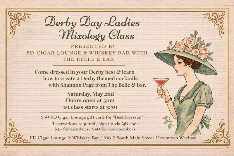 Derby Day Ladies Mixology Class at FD Cigar Lounge