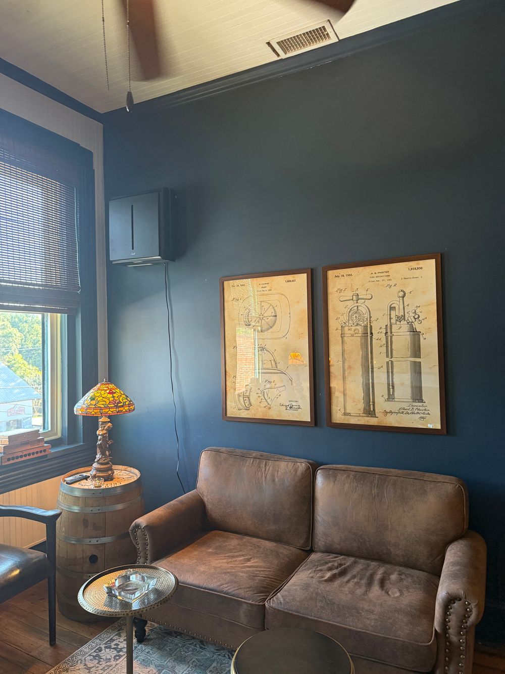 Interior view of Chief's Private Lounge showing cozy seating and elegant décor