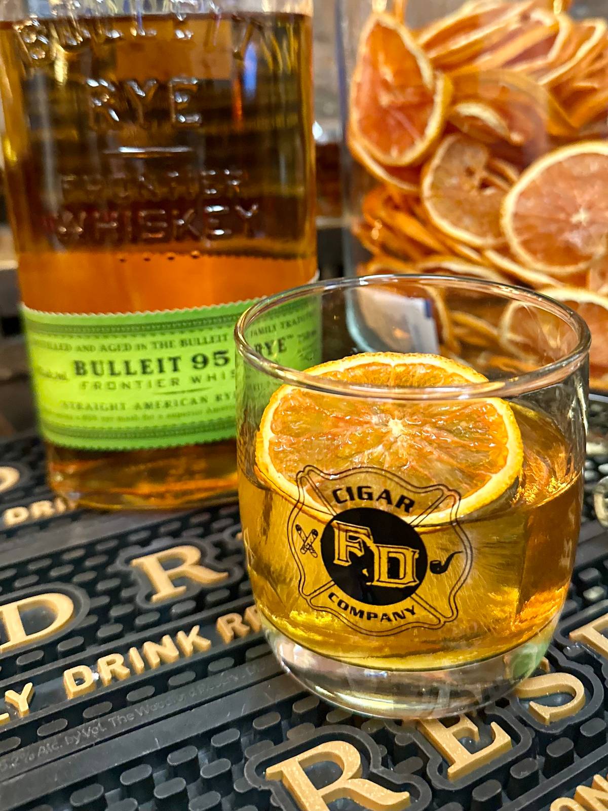 Evergreen Old Fashioned cocktail